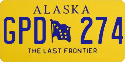 AK license plate GPD274