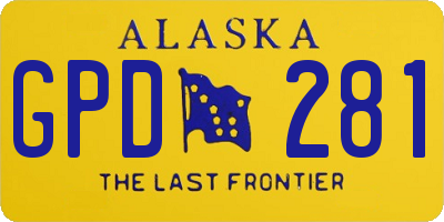 AK license plate GPD281