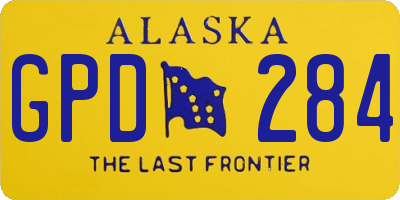 AK license plate GPD284