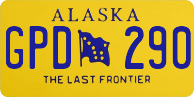 AK license plate GPD290