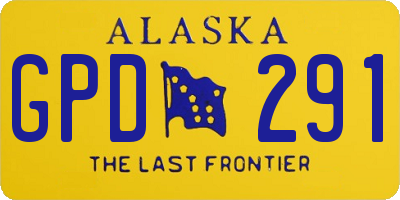 AK license plate GPD291