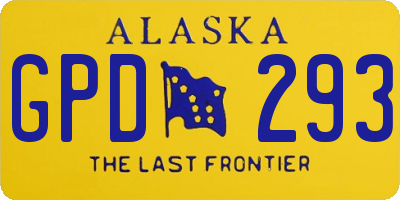 AK license plate GPD293