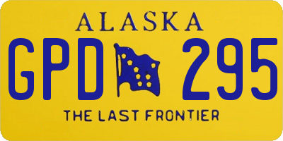 AK license plate GPD295