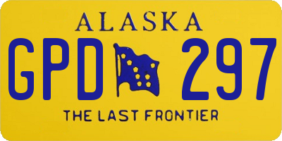 AK license plate GPD297