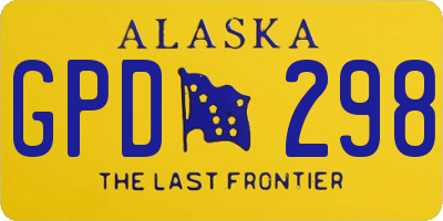 AK license plate GPD298