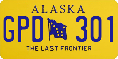 AK license plate GPD301
