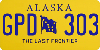 AK license plate GPD303