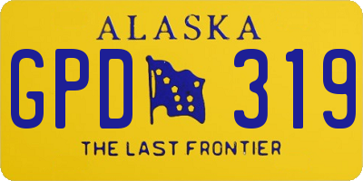 AK license plate GPD319