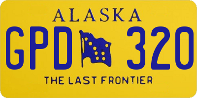 AK license plate GPD320