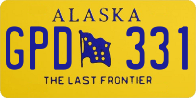 AK license plate GPD331