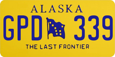 AK license plate GPD339