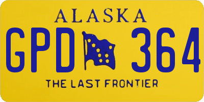 AK license plate GPD364