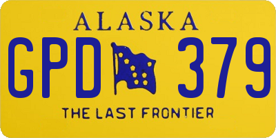 AK license plate GPD379