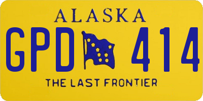 AK license plate GPD414