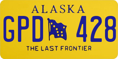AK license plate GPD428