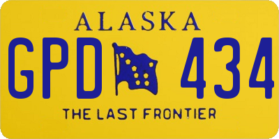 AK license plate GPD434