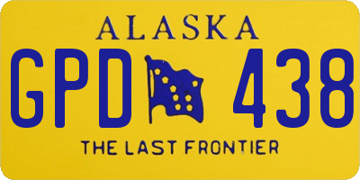 AK license plate GPD438