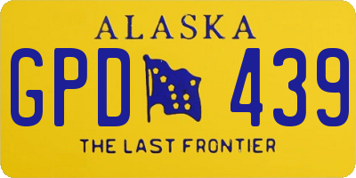 AK license plate GPD439