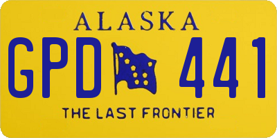 AK license plate GPD441