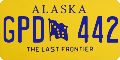 AK license plate GPD442