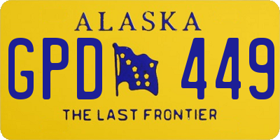 AK license plate GPD449