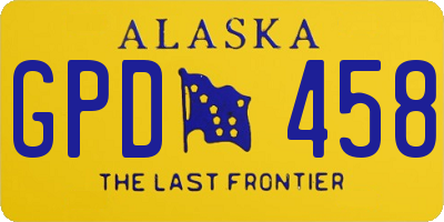 AK license plate GPD458