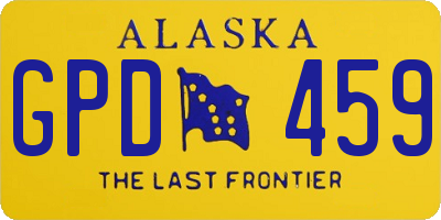 AK license plate GPD459