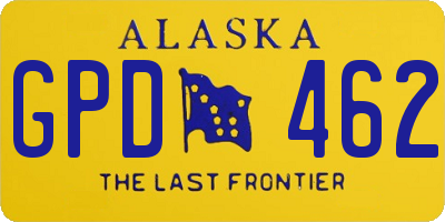 AK license plate GPD462