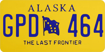 AK license plate GPD464