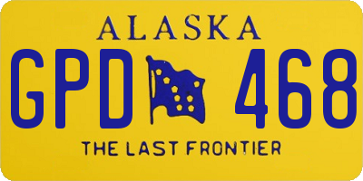 AK license plate GPD468