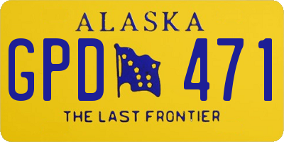AK license plate GPD471
