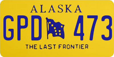 AK license plate GPD473