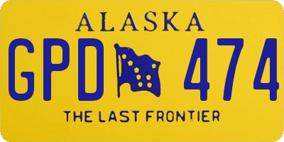 AK license plate GPD474