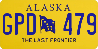 AK license plate GPD479