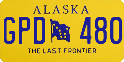 AK license plate GPD480