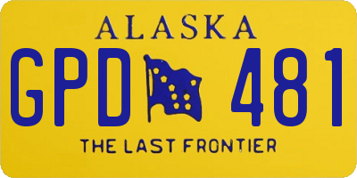 AK license plate GPD481