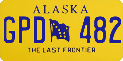 AK license plate GPD482