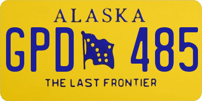 AK license plate GPD485