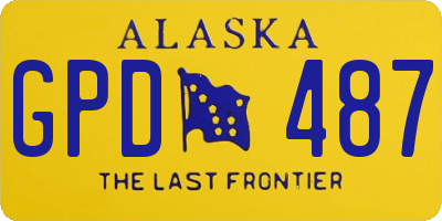 AK license plate GPD487