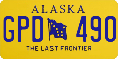 AK license plate GPD490