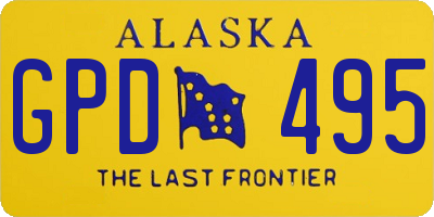 AK license plate GPD495
