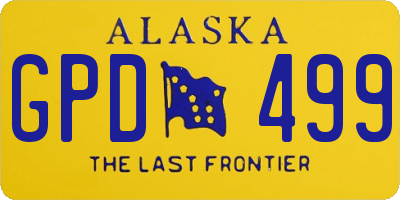 AK license plate GPD499