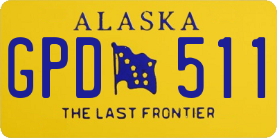AK license plate GPD511