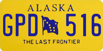 AK license plate GPD516