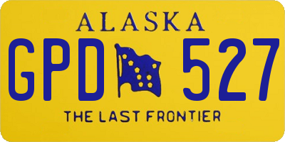 AK license plate GPD527