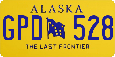 AK license plate GPD528