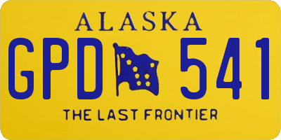 AK license plate GPD541