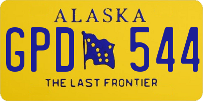 AK license plate GPD544