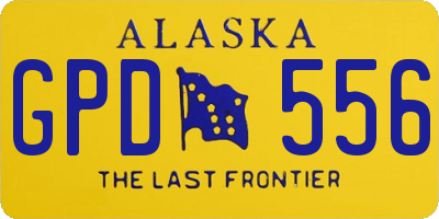 AK license plate GPD556