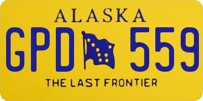 AK license plate GPD559